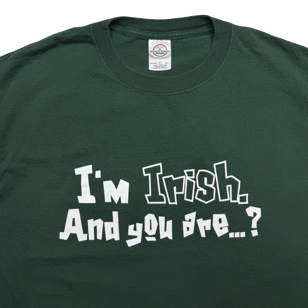 Vintage St Patrick's Day Irish green shirt